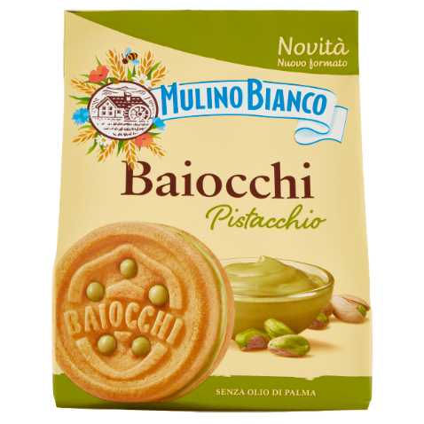 BAIOCCHI CON CREMA AL PISTACCHIO MULINO BIANCO