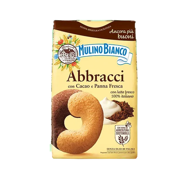 ABBRACCI CON CACAO E PANNA FRESCA